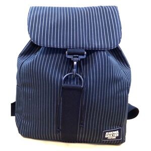 Jean Paul Gaultier Parfums Rucksack Backpack Navy Blue Pin Stripe‎